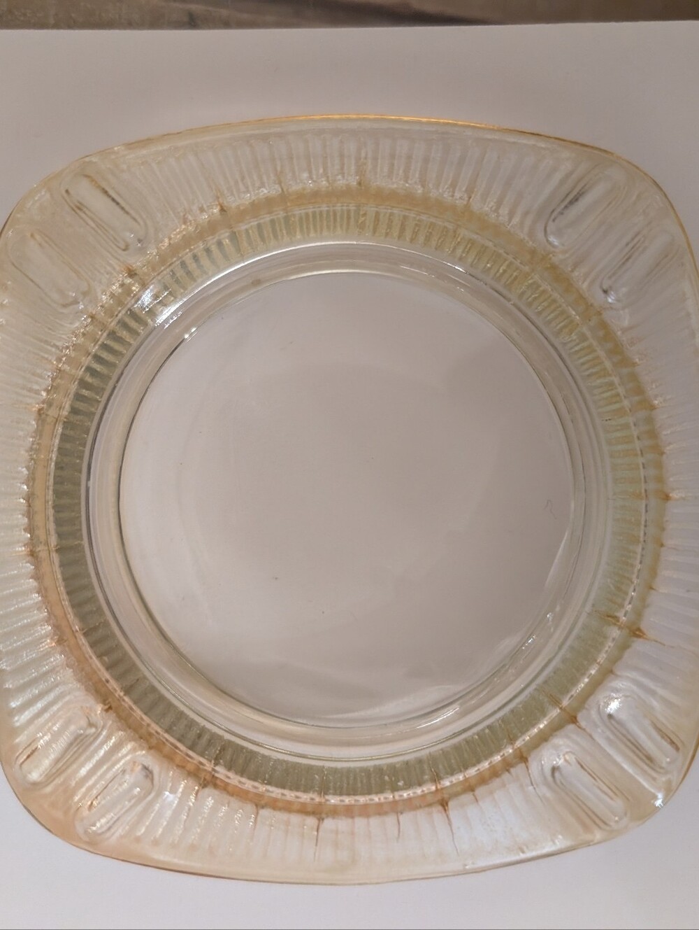 Vintage MCM Carnival Glass Ashtray